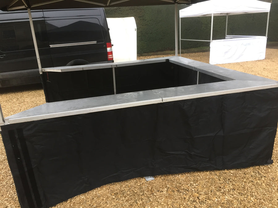 3m Drop-In Folding Aluminium Counter Bar
