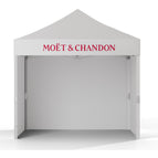 3m x 3m / Option 1 - Stock Colour with Pelmet Print & 4 Walls