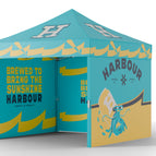 3m x 3m / Option 5 - Fully Branded Canopy & 3 Double Branded & Plain Closing Wall